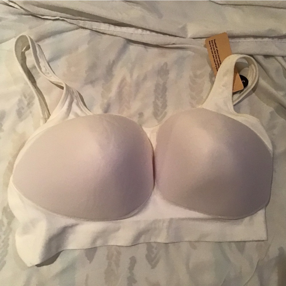 3X bra, white, new